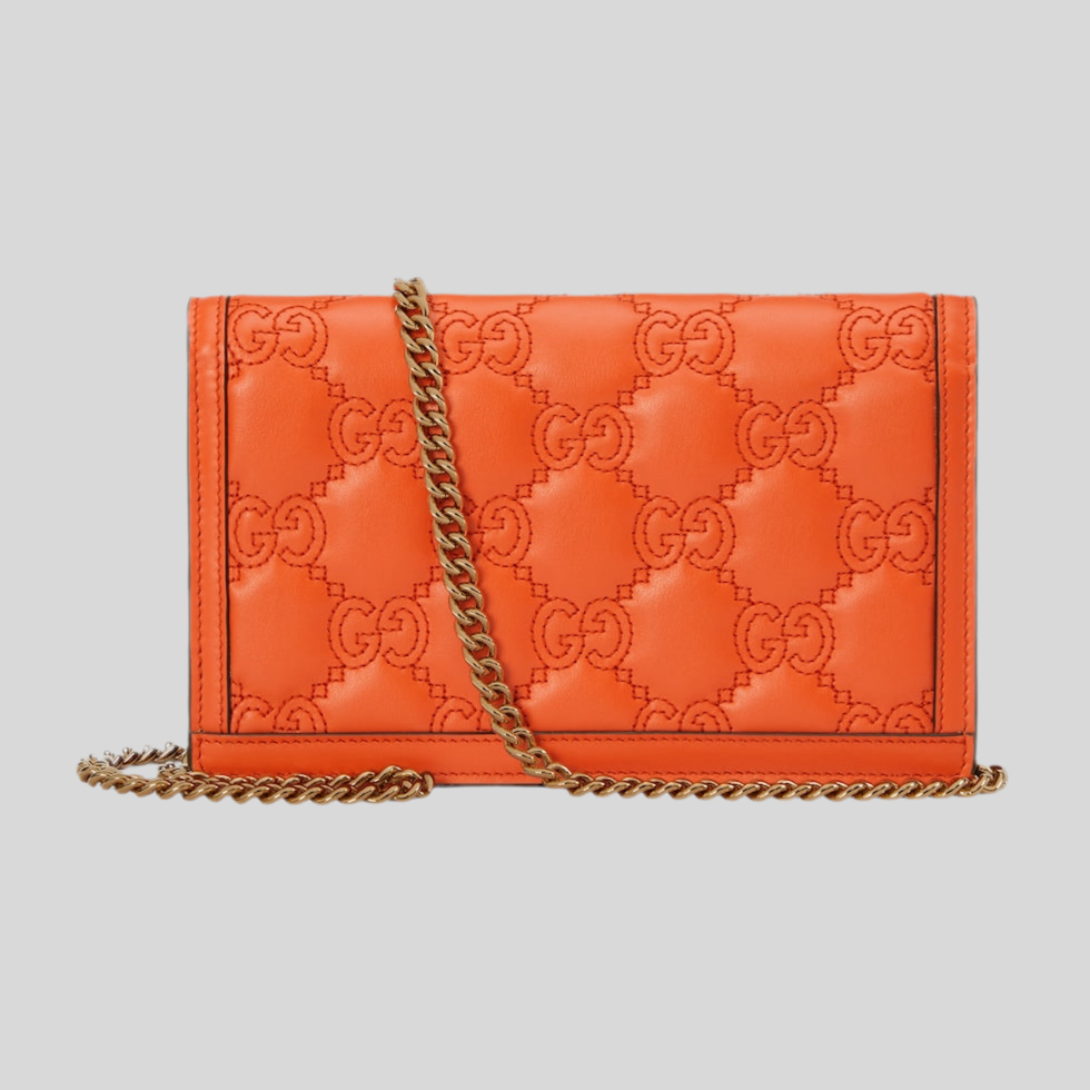 Gucci GG MATELASSÉ CHAIN WALLET