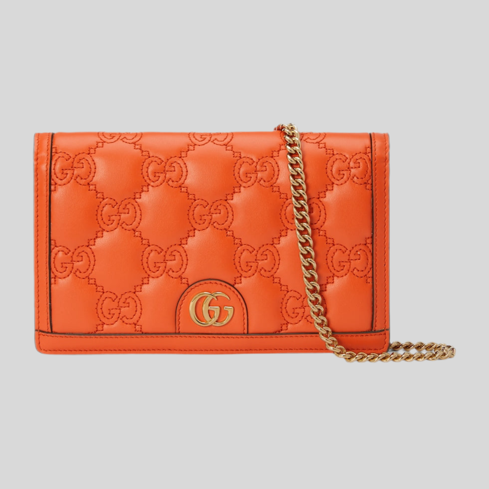 Gucci GG MATELASSÉ CHAIN WALLET