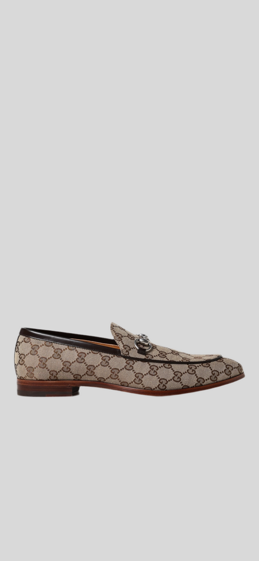 Mocassino Gucci in tessuto GG Supreme